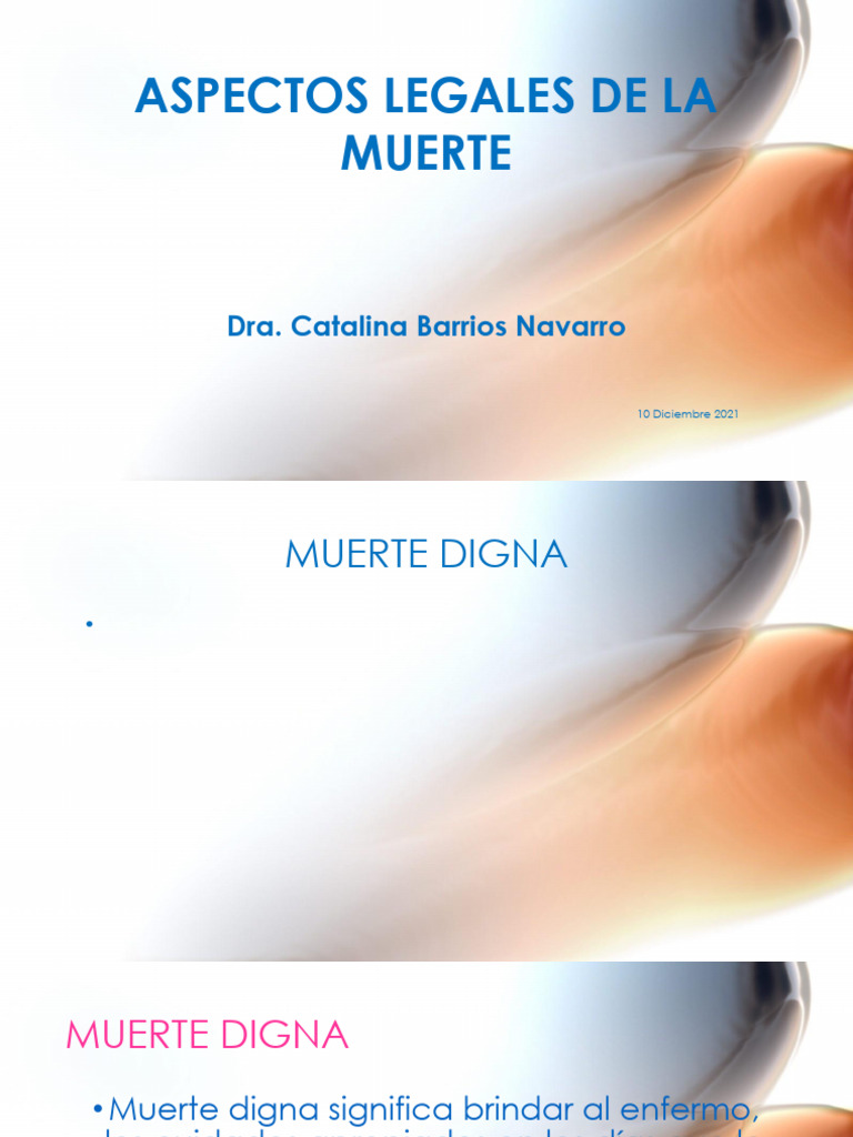 1 Aspectos Legales de La Muerte | PDF | Medicina