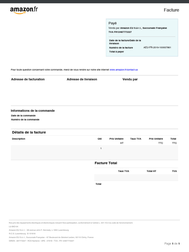 Facture Airpod | PDF | Taxe sur la valeur ajoutée | Commercialisation