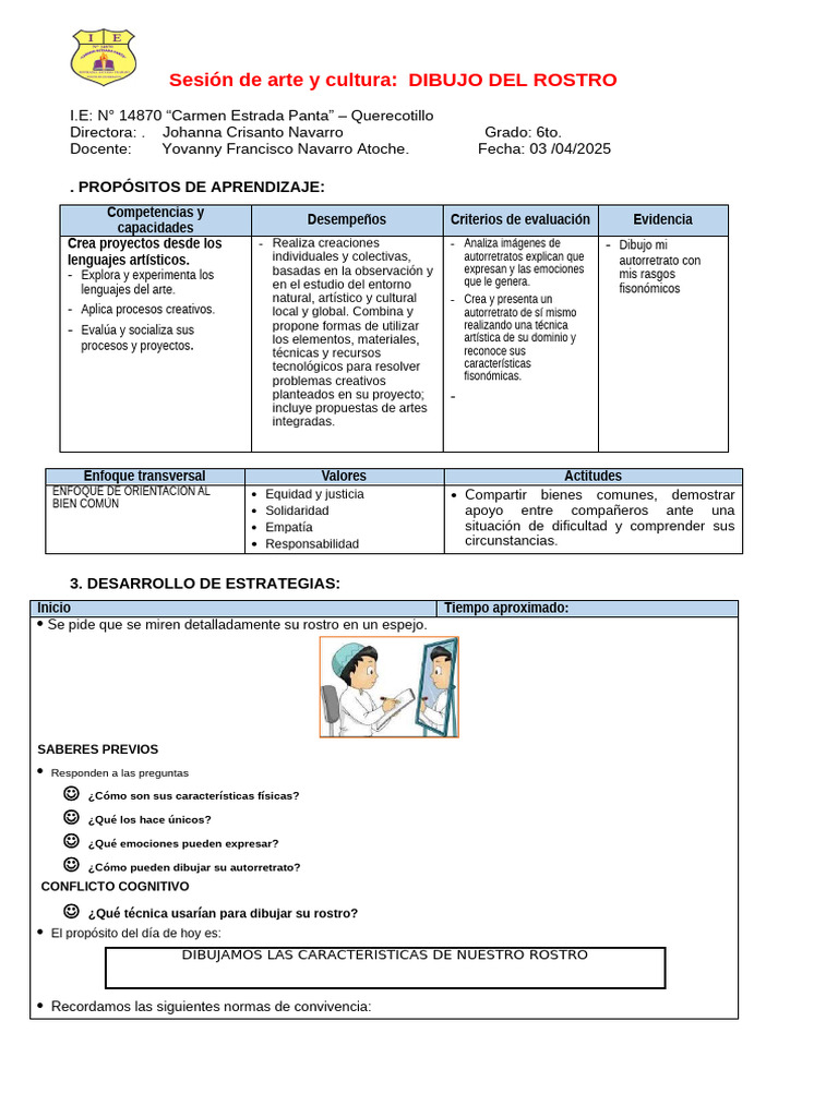 Sesión de Arte y Cultura | PDF | Dibujo | Educación en artes liberales