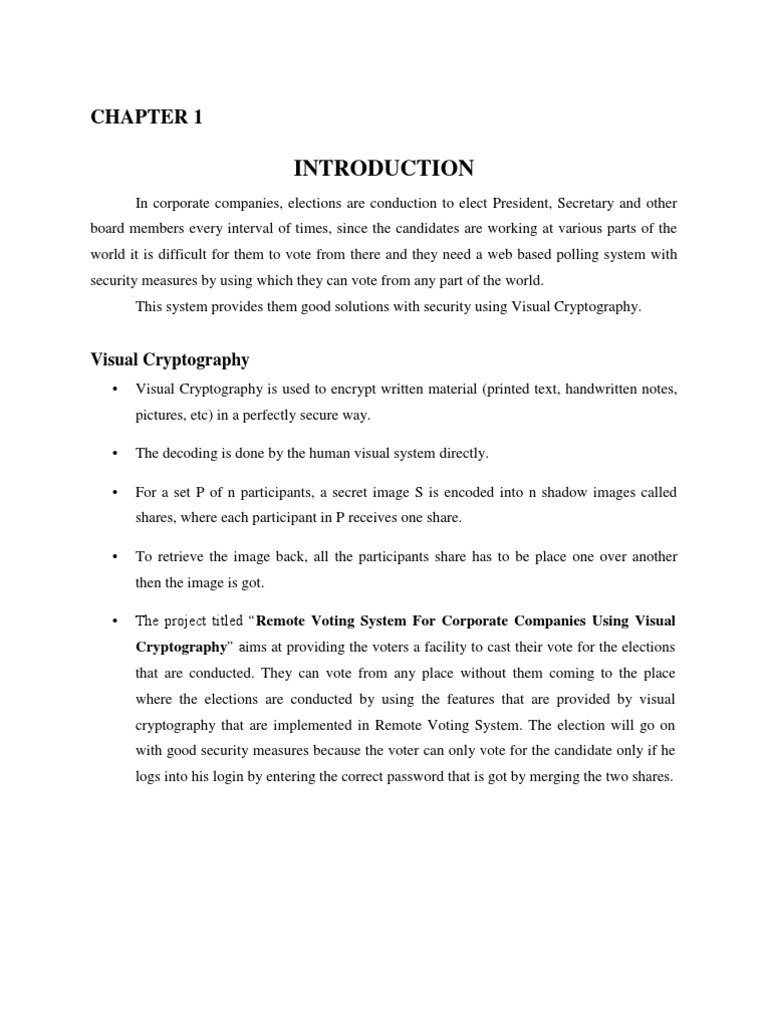 Remote Voting System with Visual Cryptography | PDF | Java Servlet ...