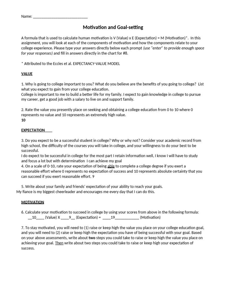 College Motivation and Goal-Setting Guide | PDF | Motivational | Motivation