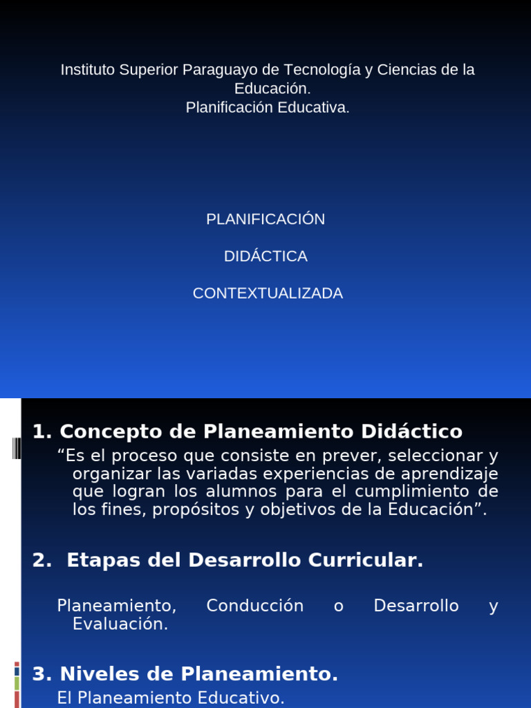 Planificación Didáctica Contextualizada | PDF | Plan de estudios ...