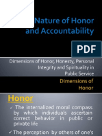 The Nature of Honor and Accountability