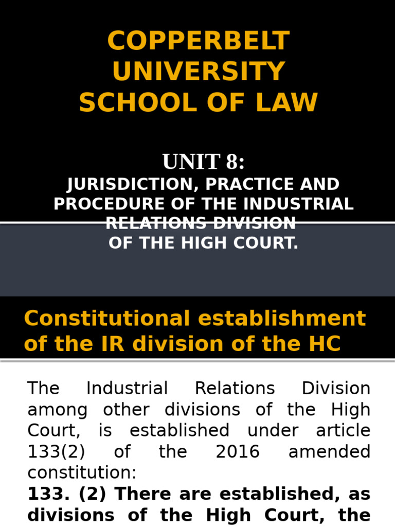 Employment and Labour Law Notes | PDF