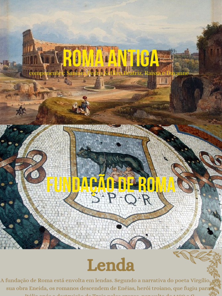 História da Fundação e Expansão de Roma | PDF | Roma Antiga | República ...