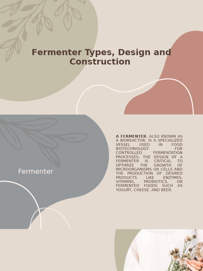 Types and Design of Fermenters | PDF | Fermentation | Sterilization ...