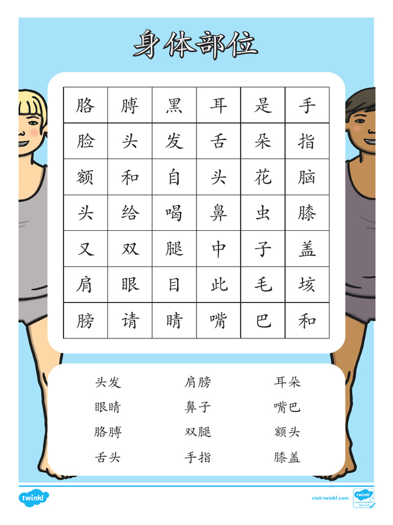 身体部位（找字迷） | PDF