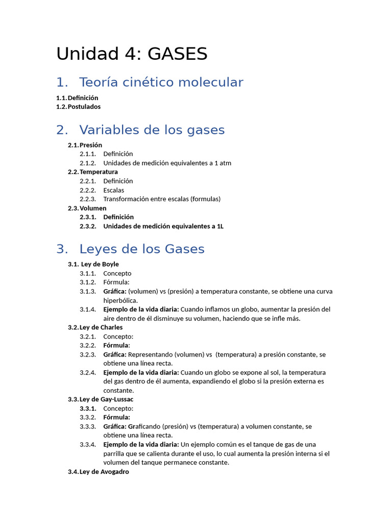 Leyes de Los Gases 2 | PDF | Gases | Temperatura