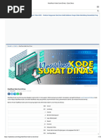 Kode Klasifikasi Surat Dinas Lengkap | PDF