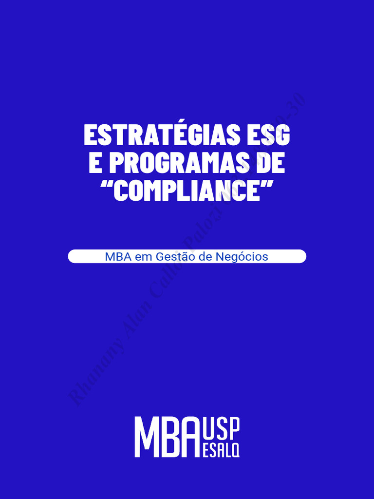 Estrategias e Programas de Compliance 2024pdf Portugues | PDF ...