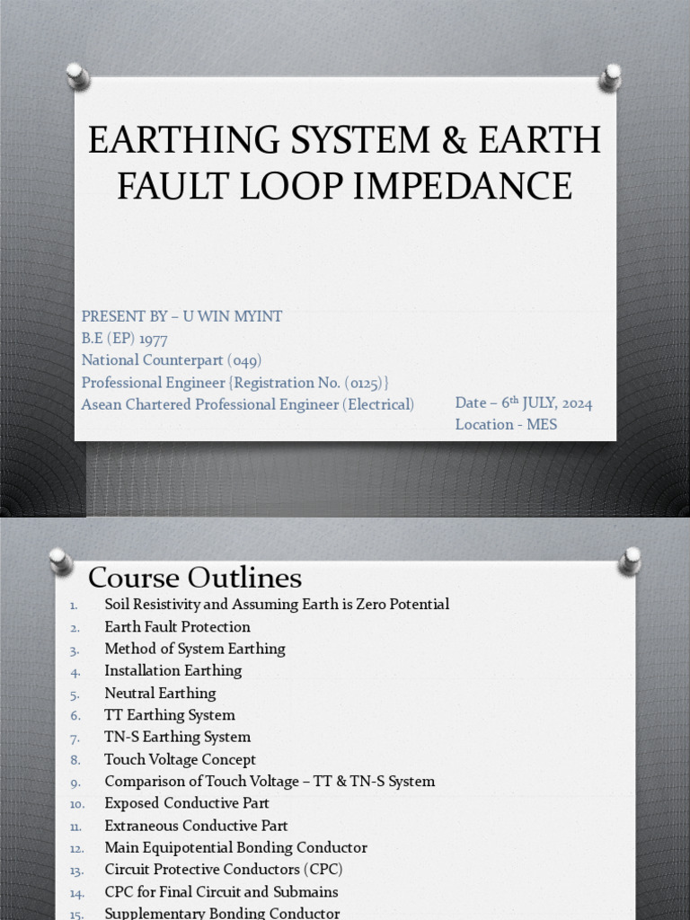 Earthing Systems and Fault Protection | PDF | Electrical Equipment ...