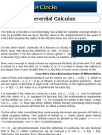 Differential Calculus: Limit and Continuity