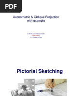 Axonometric & Oblique Projection With Example