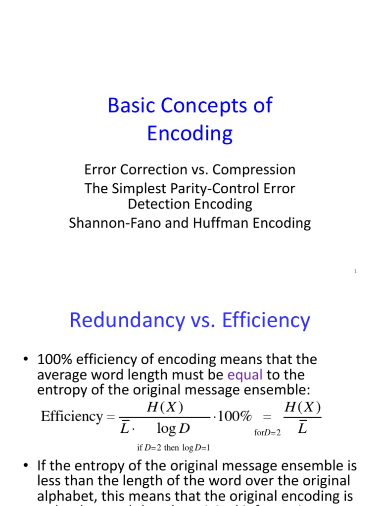 Encoding Techniques: Error Correction & Compression | PDF | Code ...