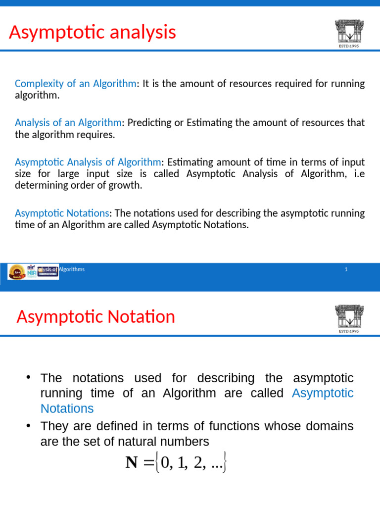 Asymptotic Notations | PDF