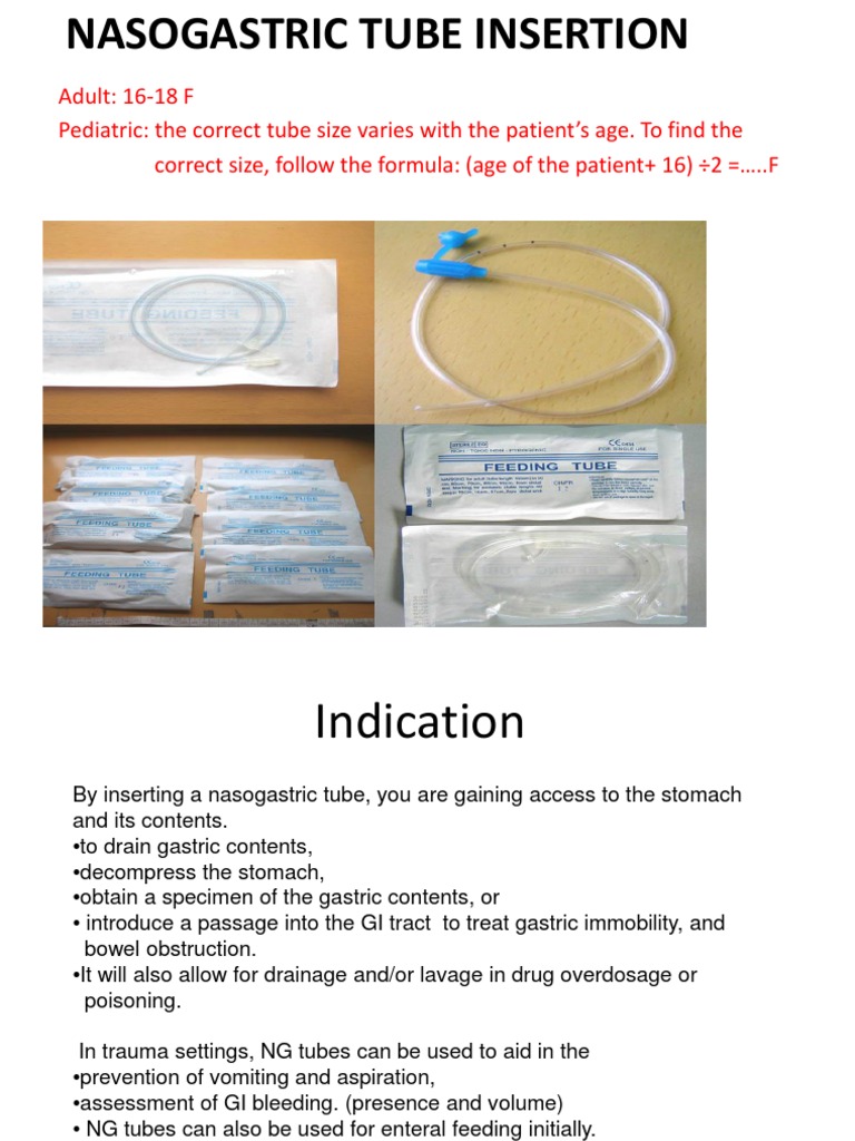 Nasogastric Tube Insertion Gastroenterology Medical Specialties