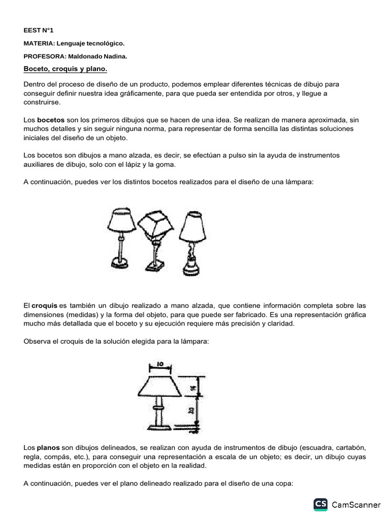 Diferencias entre boceto, croquis y plano | PDF