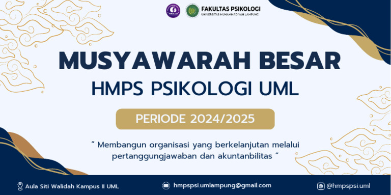 Banner Musyawarah Besar HMPS Psikologi | PDF
