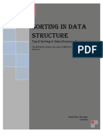 Sorting in Data Structure