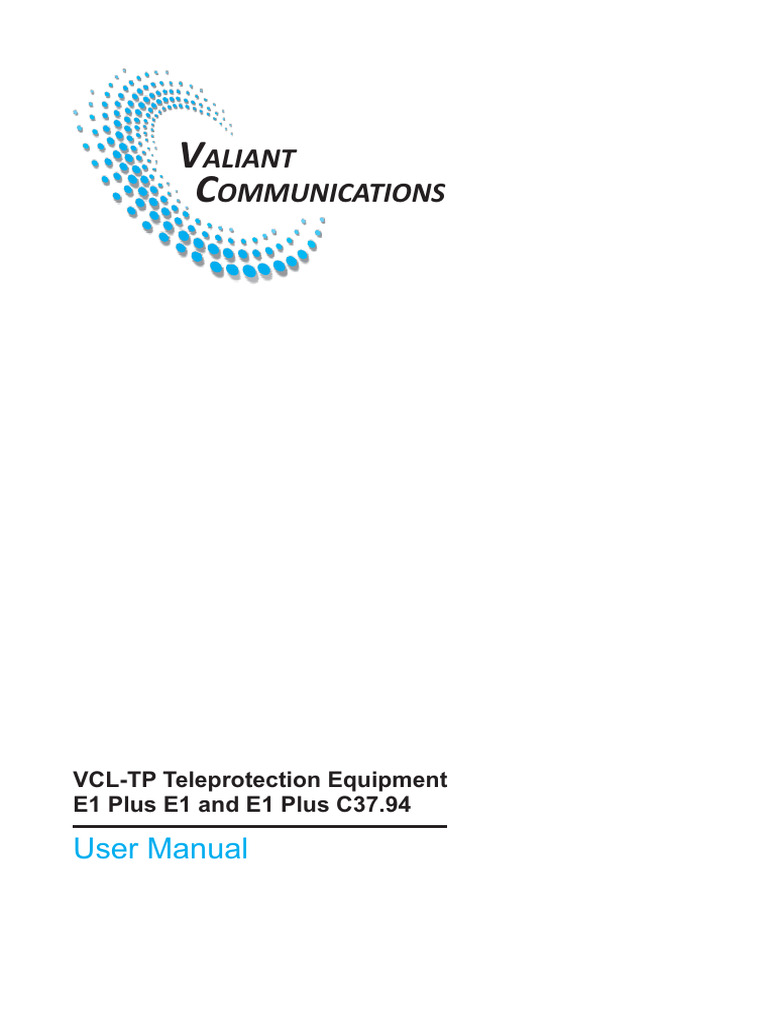 VCL-TP Teleprotection Equipment Manual | PDF | Electronics ...