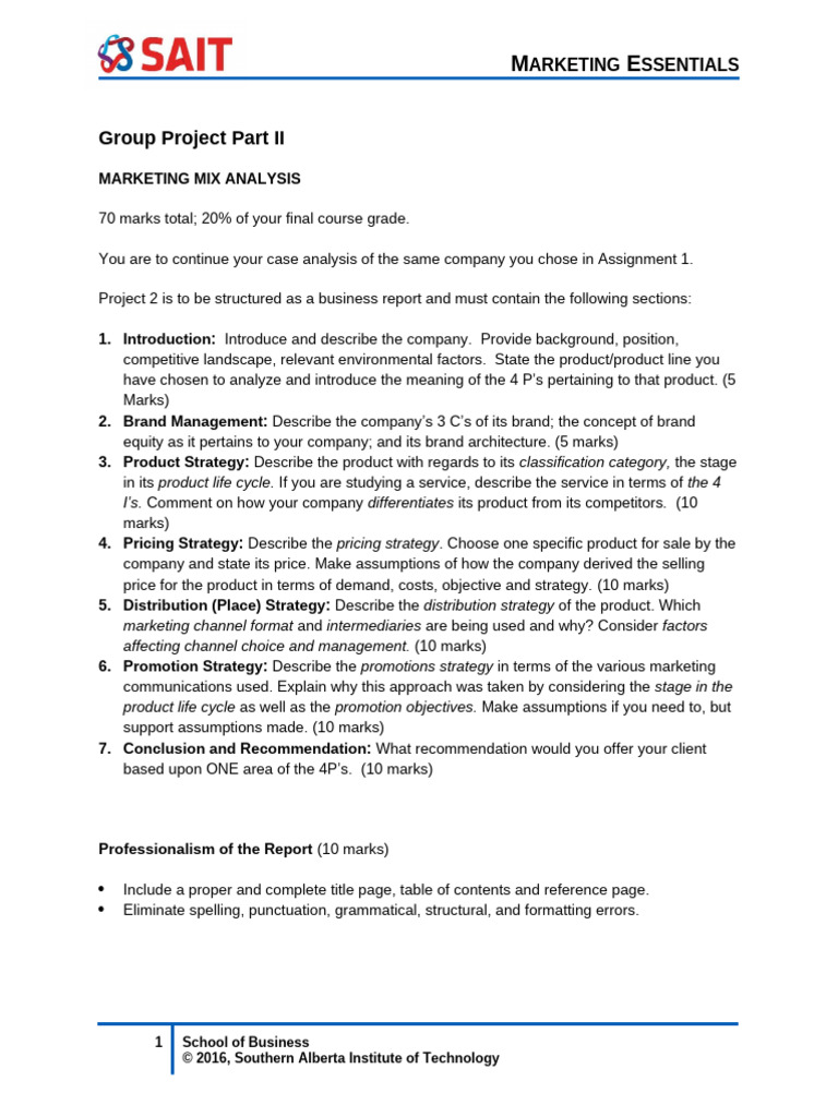 Assignment 2 Marketing Mix Analysis | PDF | Marketing | Brand