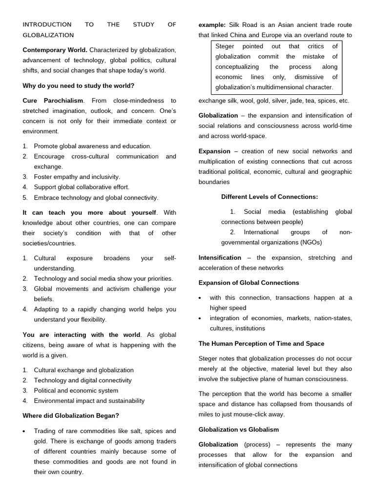 Understanding Globalization Dynamics | PDF | Globalization | Economies