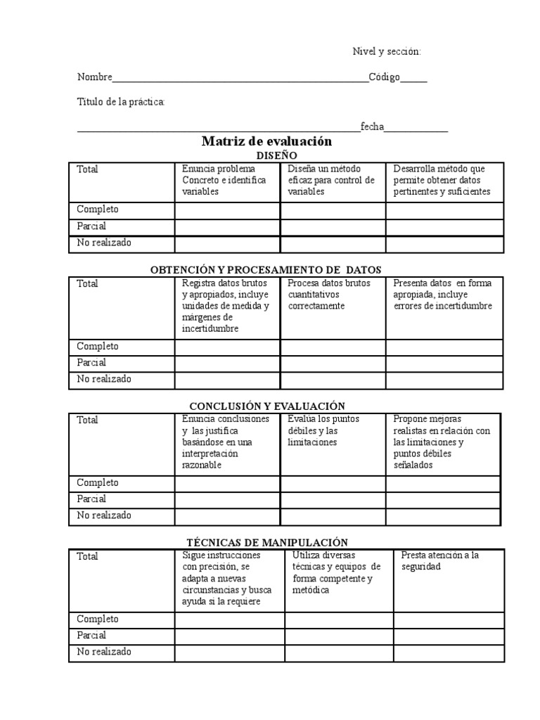 Matriz de | PDF