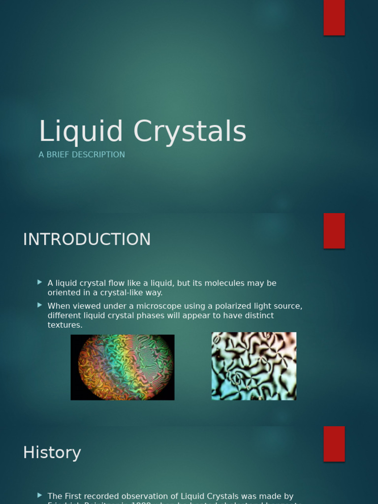 Liquid Crystals | PDF