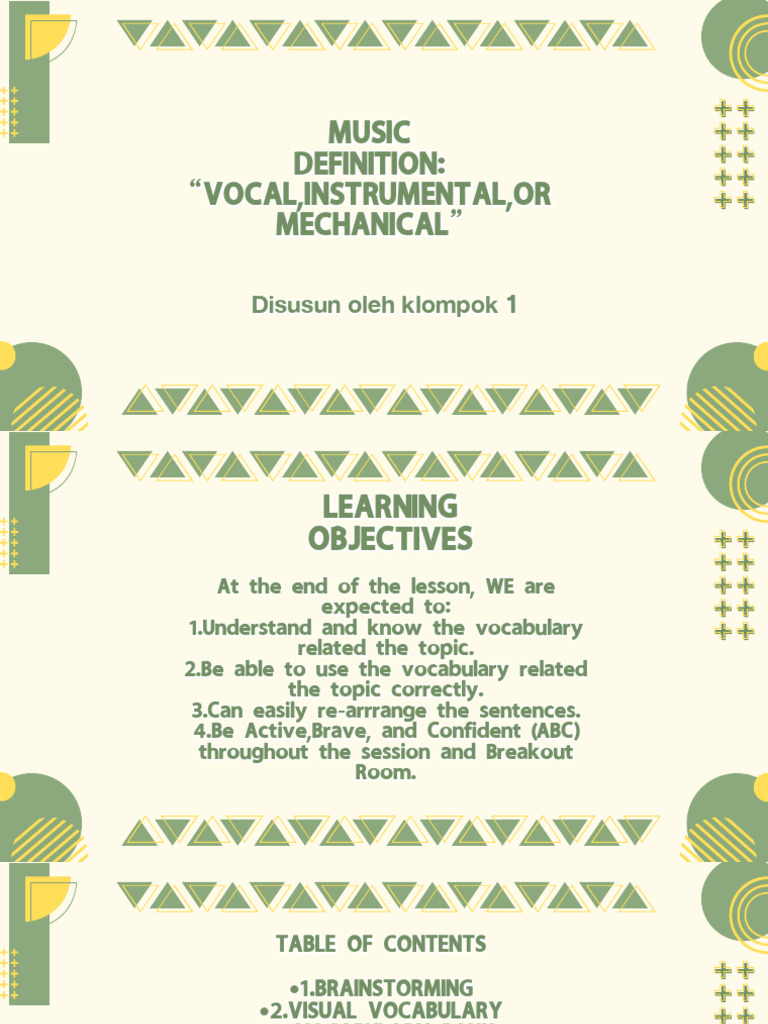 Understanding Music Vocabulary and Concepts | PDF | Vocabulary ...