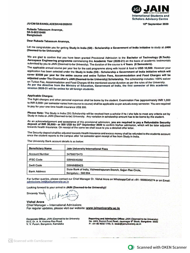 Offer Letter Rubada | PDF