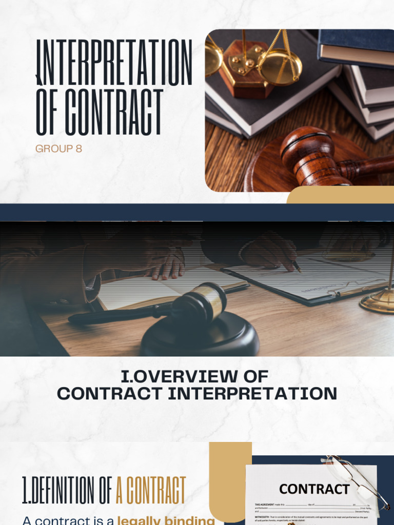 ML166 ESP4 Group 8 Interpretation of Contract | PDF | Parol Evidence ...