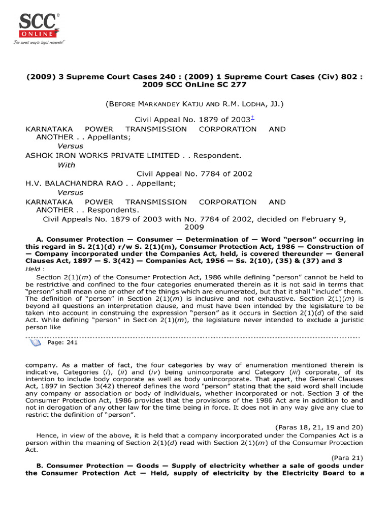 Karnataka Power Vs Ashok Iron | PDF | Supreme Court Of The United ...