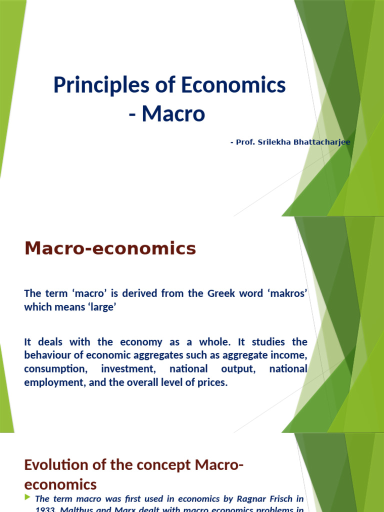 Macroeconomic Concepts Pdf Cost Of Living Macroeconomics