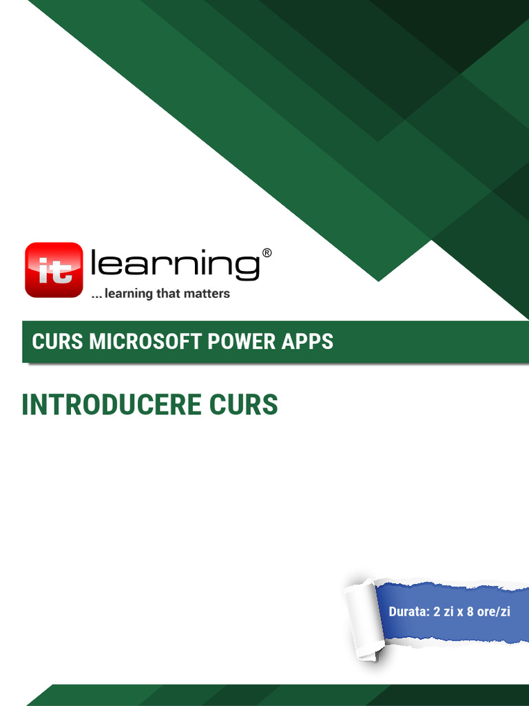 Curs Introducere in Microsoft Power Apps | PDF