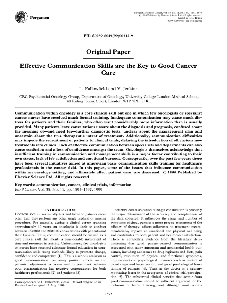 effective-communications-skills-are-the-key-to-good-cancer-care | PDF ...