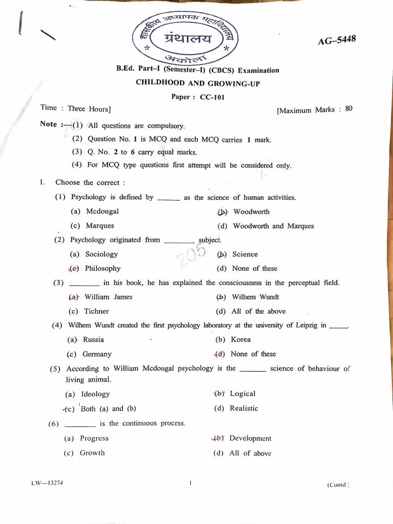 B.Ed. Exam Guide: Psychology & Learning | PDF | Learning | Social Sciences