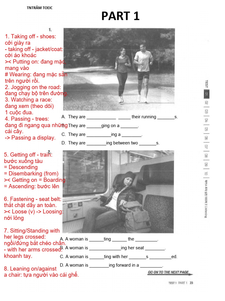 T V NG Part 1 (10 Tests) | PDF
