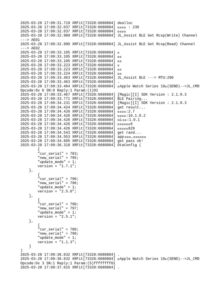 XRFit Device Status and Updates | PDF | Computer Architecture | Apple Inc.