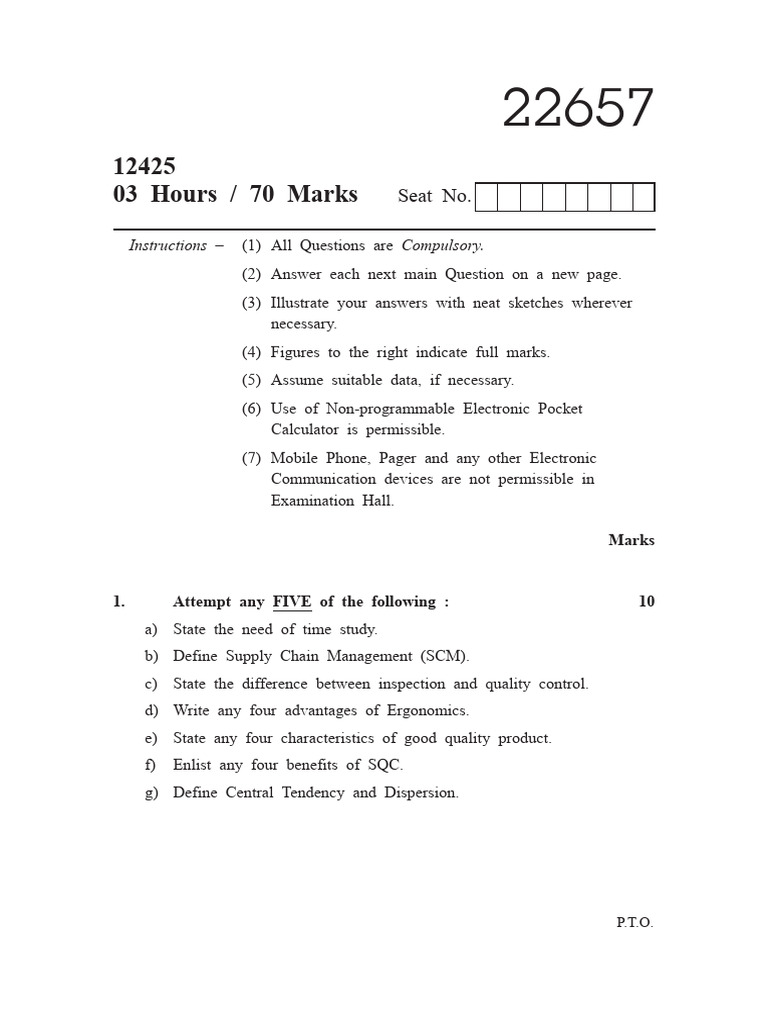 Industrial Engineering and Quality Control | PDF | Sampling (Statistics ...