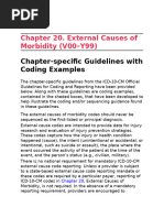 ICD-10 External Cause Codes Guide | PDF | Traffic Collision | Vehicles