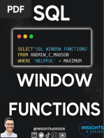 SQL Window Functions Cheat Sheet | PDF | Quantile | Salary
