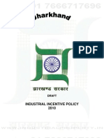 Jharkhand Draft Industrial Policy 2010
