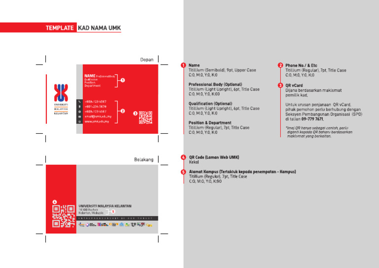 Template - Kad Nama Umk - Kemas Kini 202310 - Co | PDF