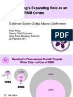 Hong Kong's Expanding Role As An Offshore RMB Centre: Goldman Sachs Global Macro Conference