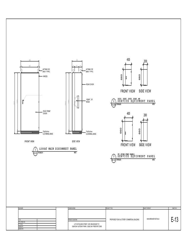 MDP Specifications for Electrical Plans | PDF