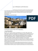 Brief Description: City of Luxembourg: Its Old Quarters and Fortifications