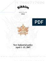 Sikkim Industrial Policy 2007