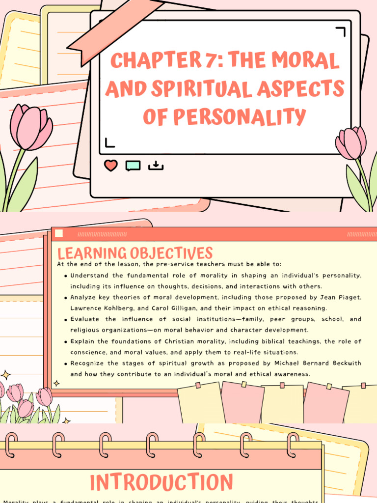 Pink Pastel Cute Illustration Presentation | PDF | Morality | Christian ...