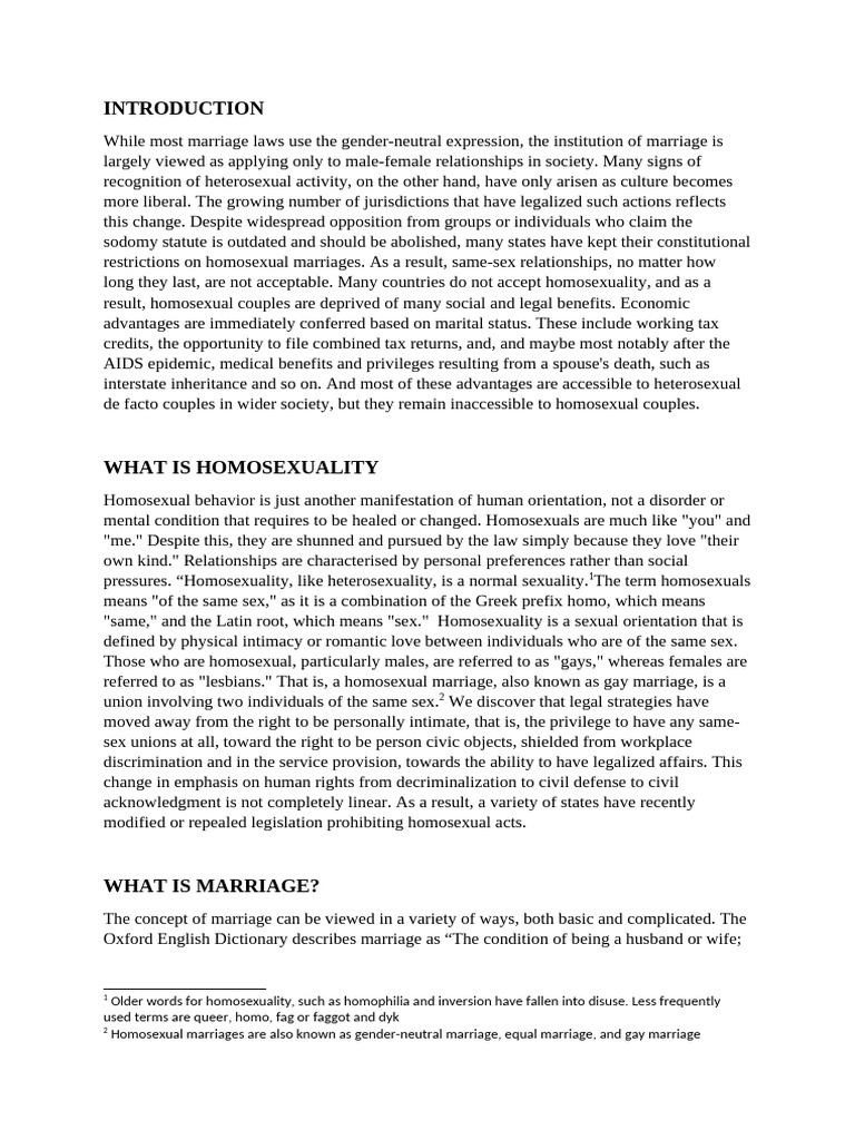 Same Sex Marriage in India | PDF | Homosexuality | Same Sex Marriage