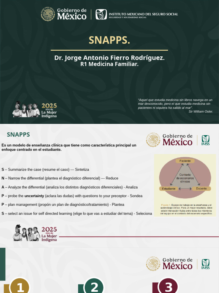 Método SNAPPS en Educación Médica | PDF | Medicina | Cuidado de la salud